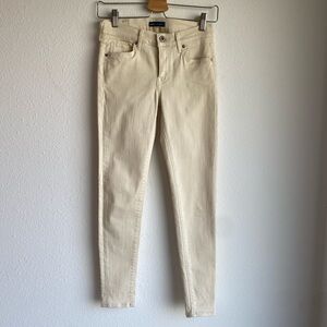 Levi’s Made & Crafted women’s ecru Empire Skinny ankle jeans size 25